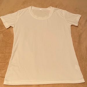 Plain white tee